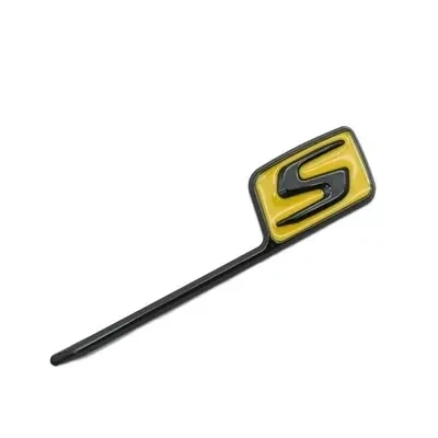 Glossy Multi-Color S Badge Emblem for Car Styling and Trunk Decoration