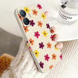 Cover per telefono in silicone morbido con motivo floreale colorato
