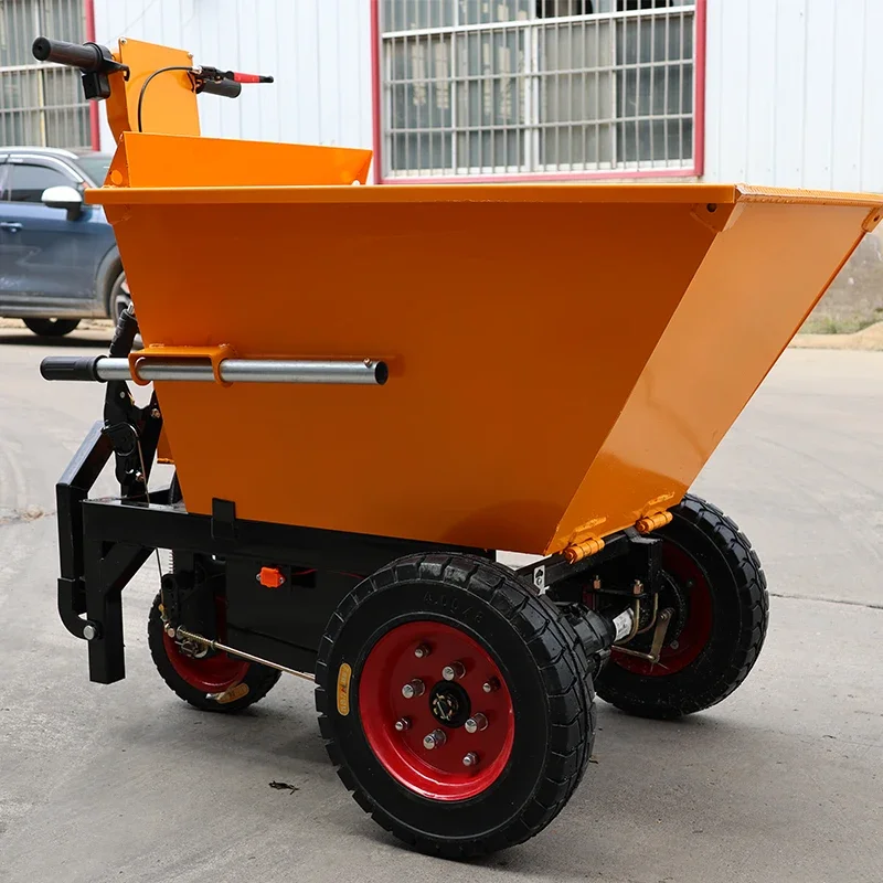 High Quality Battery Hand Dump Cart Powered Dump-overland Carts Garden Trolley