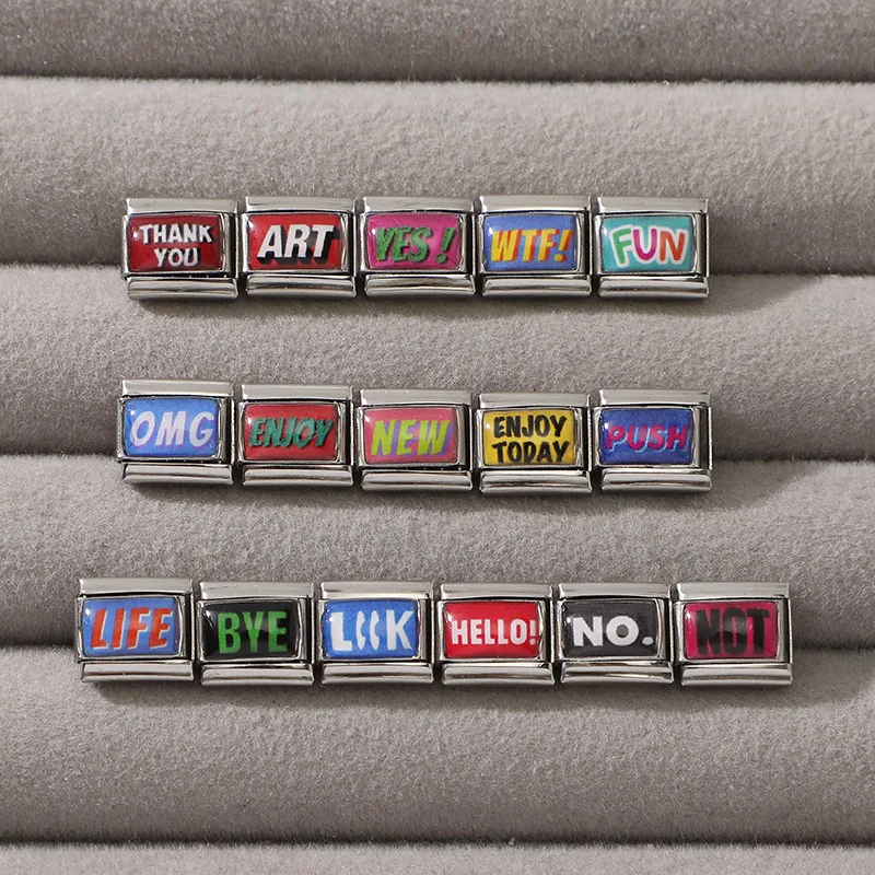 Artistic Letter Series Stainless Steel Bracelet