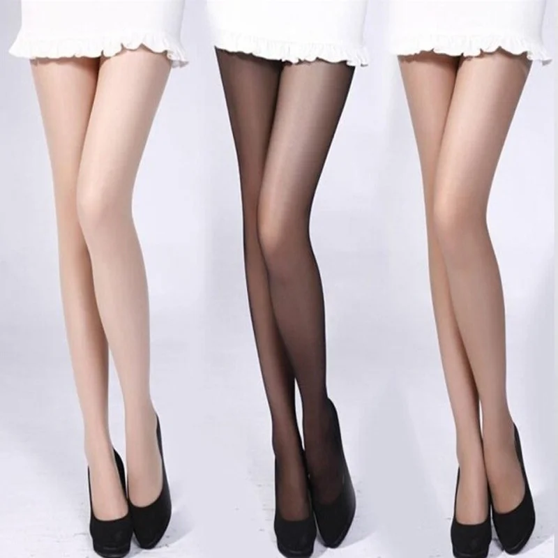 

Ladies Breathable High Elastic Tights Stockings Women Sexy Nylon Pantyhose Skinny High Waists Black Tights Sun Protection Summer