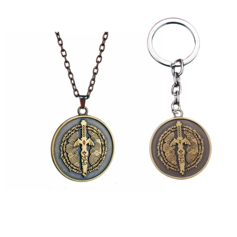 Zeldas Portachiavi Lacrime Del Regno Llaveros Hero Master Sword Logo Collana Con Ciondolo Accessori Cosplay Portachiavi Chaveiro Regalo