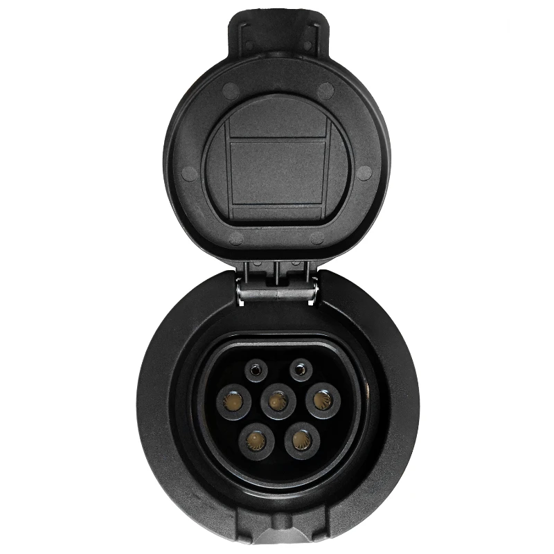 

High safety performance AC EV type 2 female socket electric vehicle charging socket hotselling smart plug