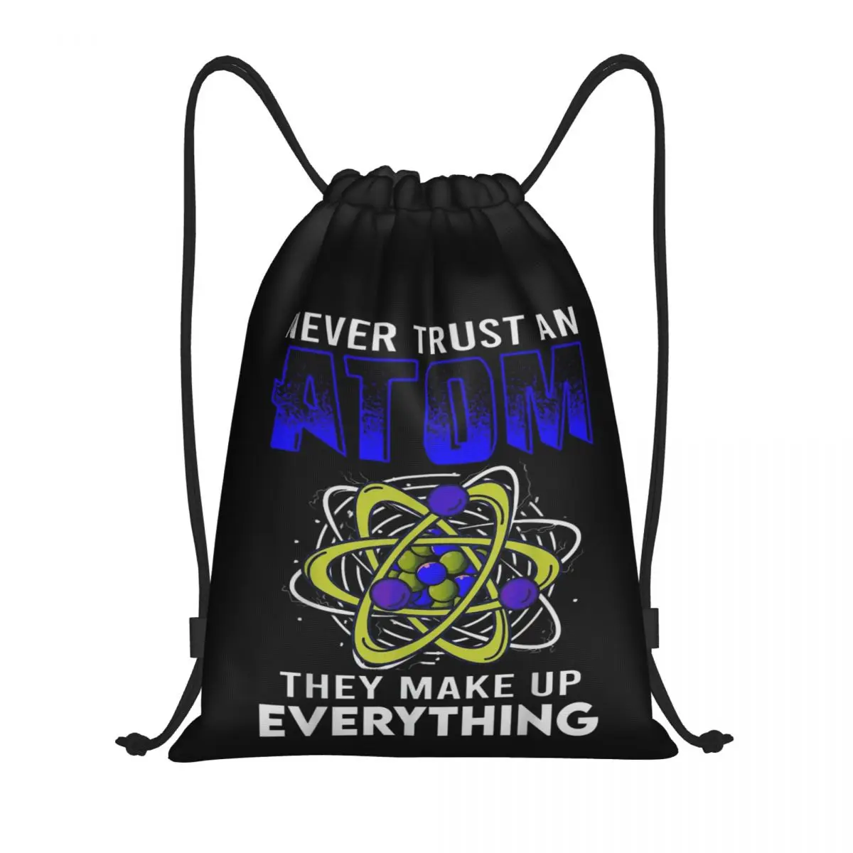 

Bazinga Chemistry 8 Drawstring Bags Gym Bag Novelty Backpack Humor Blanket roll Snug Modern drawstring design