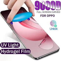 UV Light Full Curved Hydrogel Soft Film Unlock Screen Protector - 1 piece (Oppo Reno 11)