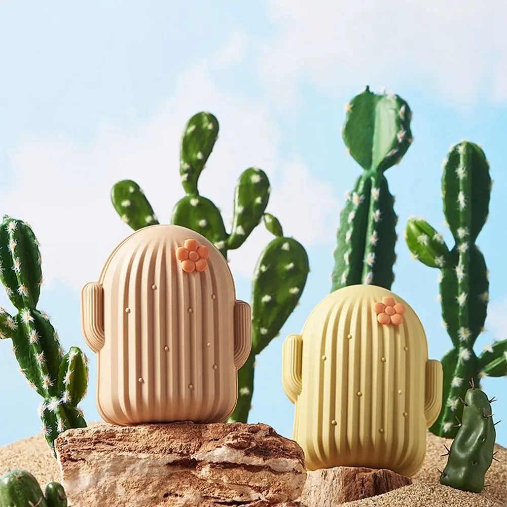 

Plastic Cactus Shape For Home Kitchen Countertop Storage Holder With Lid Sponge Tray Drain Rack Soap Box Soap Dish Soap Case