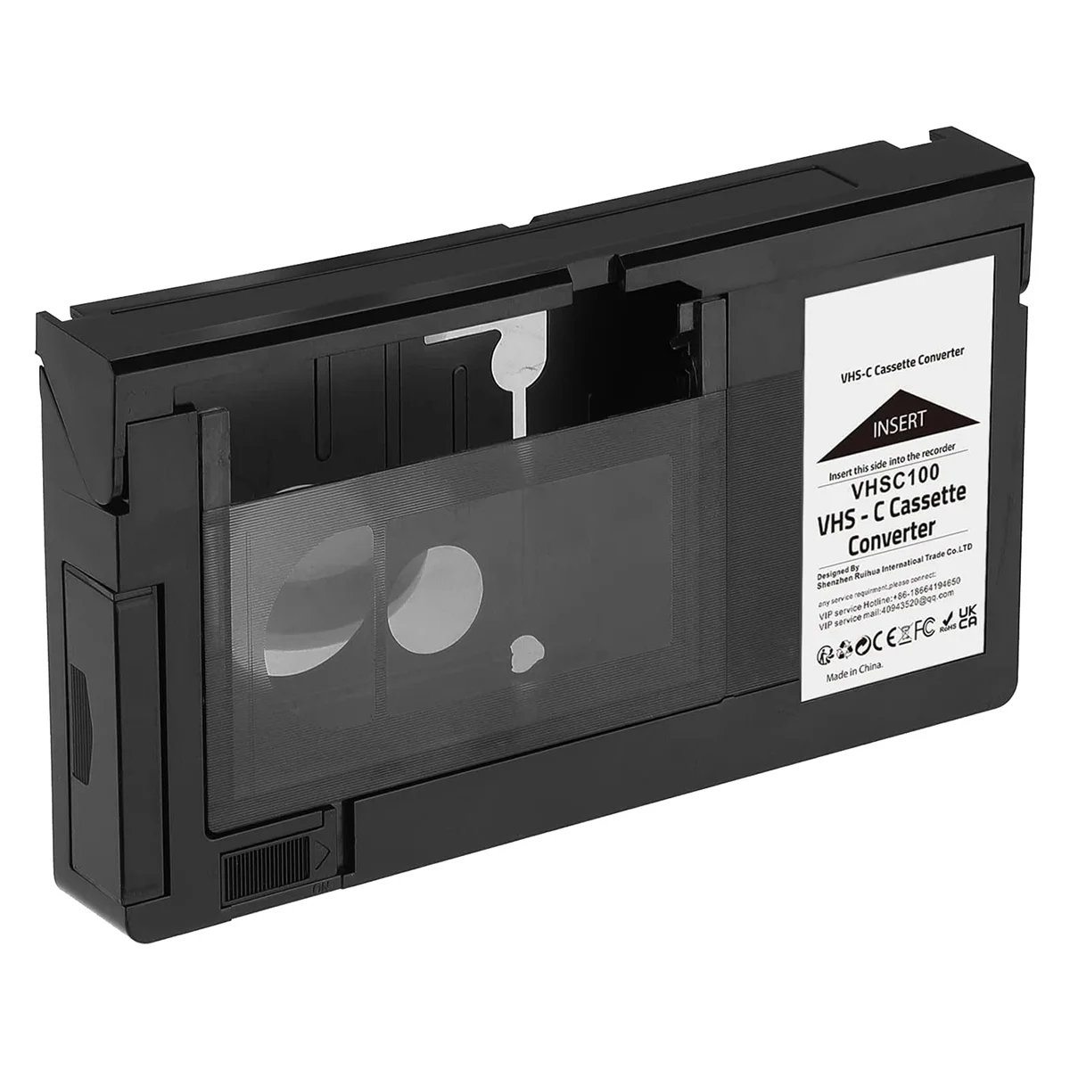 VHS-C Cassette Adapter for VHS-C SVHS Camcorders JVC RCA Panasonic Motorized VHS Cassette Adapter Not for 8mm/MiniDV/Hi8