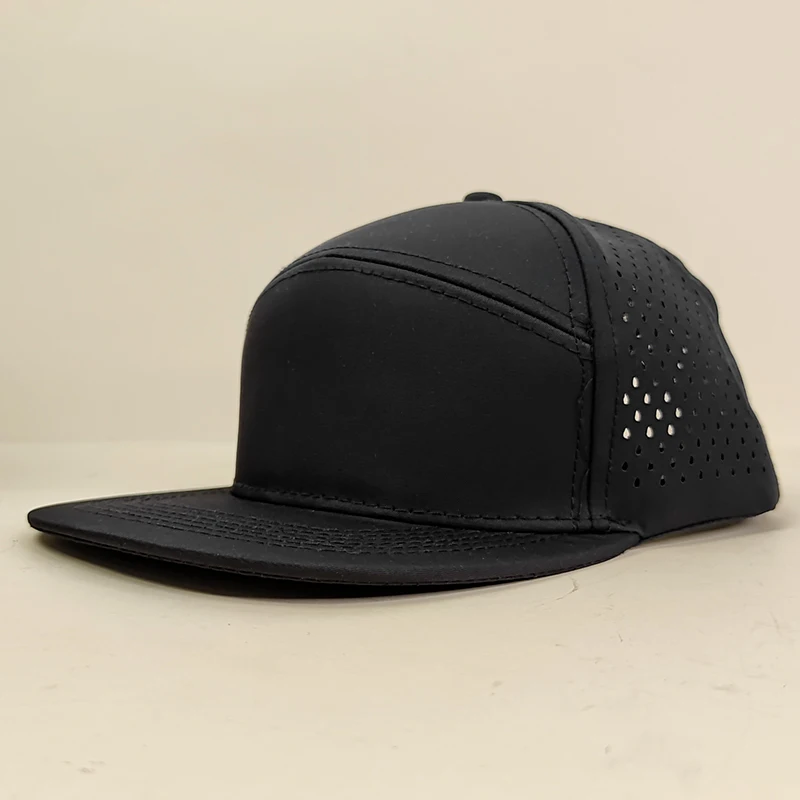 New Customizable Logo Flat-brimmed Baseball Caps for Men and Women Summer and Autumn Breathable Sunscreen Casual Snapback  Hats 2