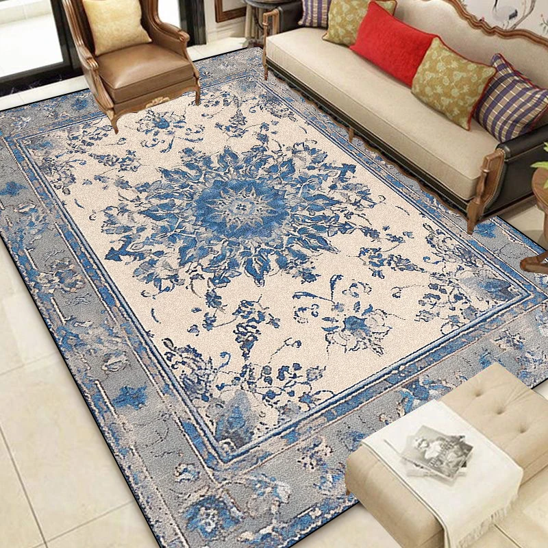 American Style Easy Clean Carpets Living Room Persia Decoration Large Area Rugs Washable Soft Bedroom Lounge Non-slip Floor Mat 3