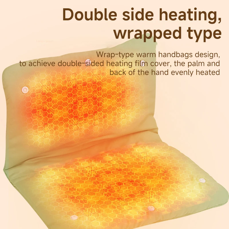 Electric heating handbag warmer instant graphane instant heat warm at constant temperature Mobile charging 6