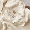 Flannel Baby Blanket Coral Fleece Stroller Cover Cute Bear Winter Windproof Kids Blankets Infant Nap Warm Quilt Swaddle Wrap 5