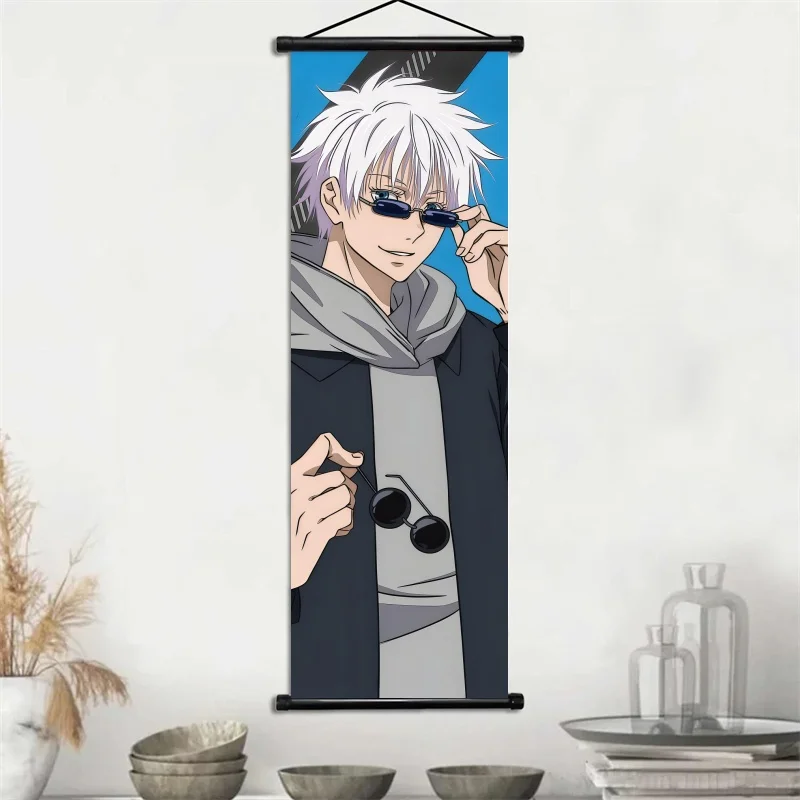 Jujutsu Kaisen Anime Art Fabric Wall Hanging Scroll Decor