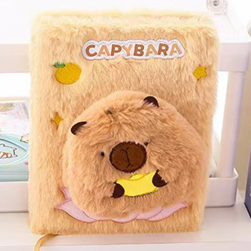 Capybara Cartoon Children Students Planner Agenda Notebook Cute Plush Notebook Stationery Office School Supplies Festival Gift