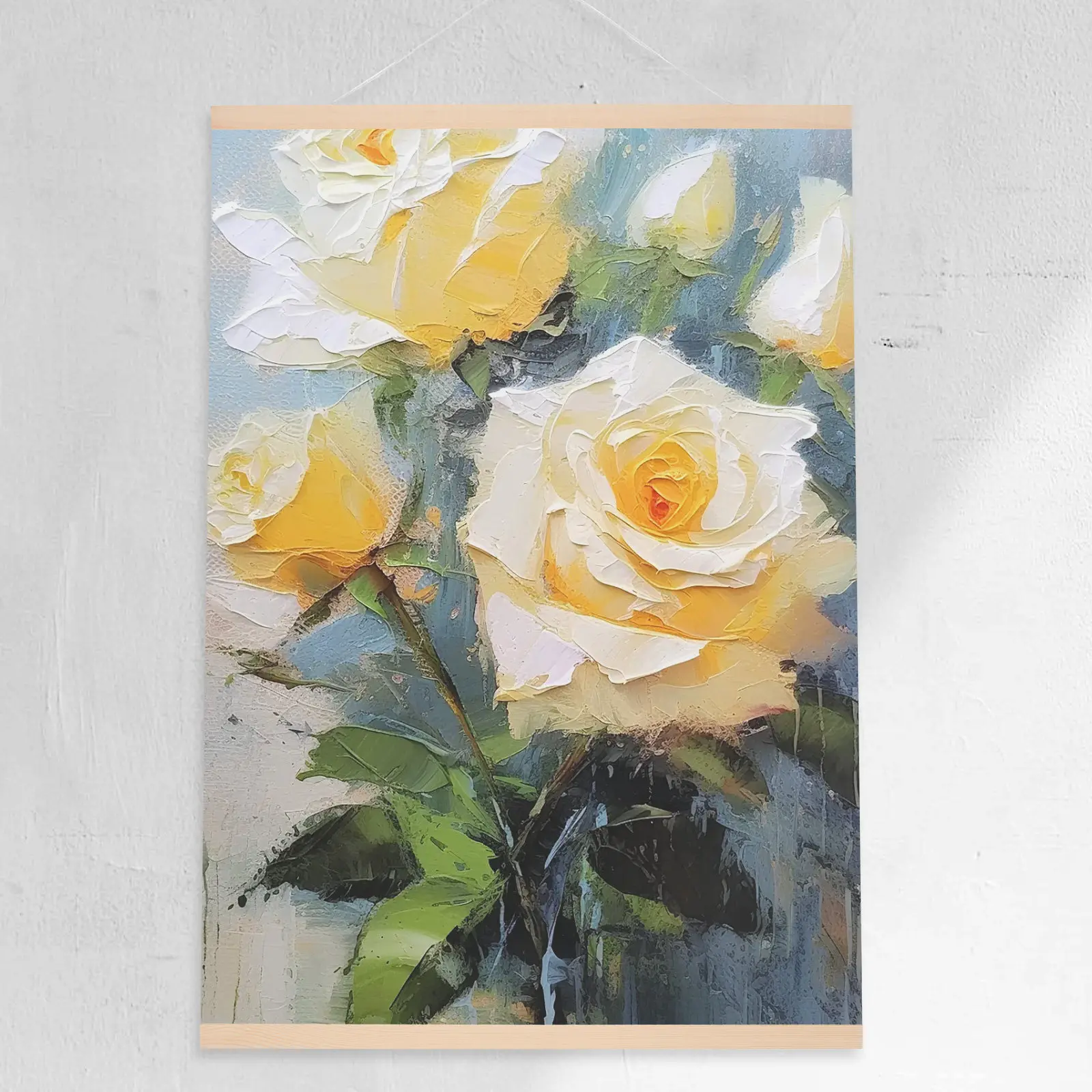 5개 나무 포스터 걸이봉 DIY 그림 액자 걸이 아트워크 디스플레이 장식 DIY 나무 포스터 걸이봉
