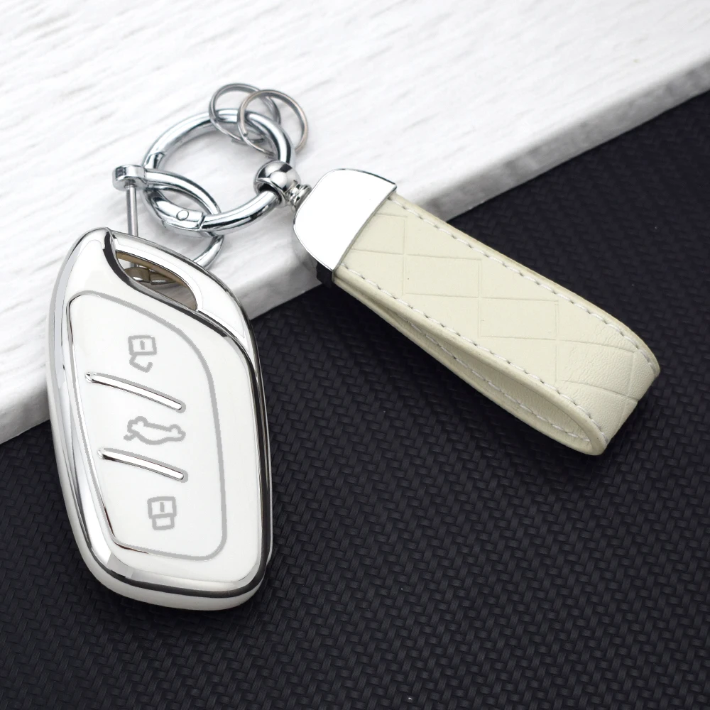 Premium Soft TPU Car Key Case Cover - Universal Car Accessories