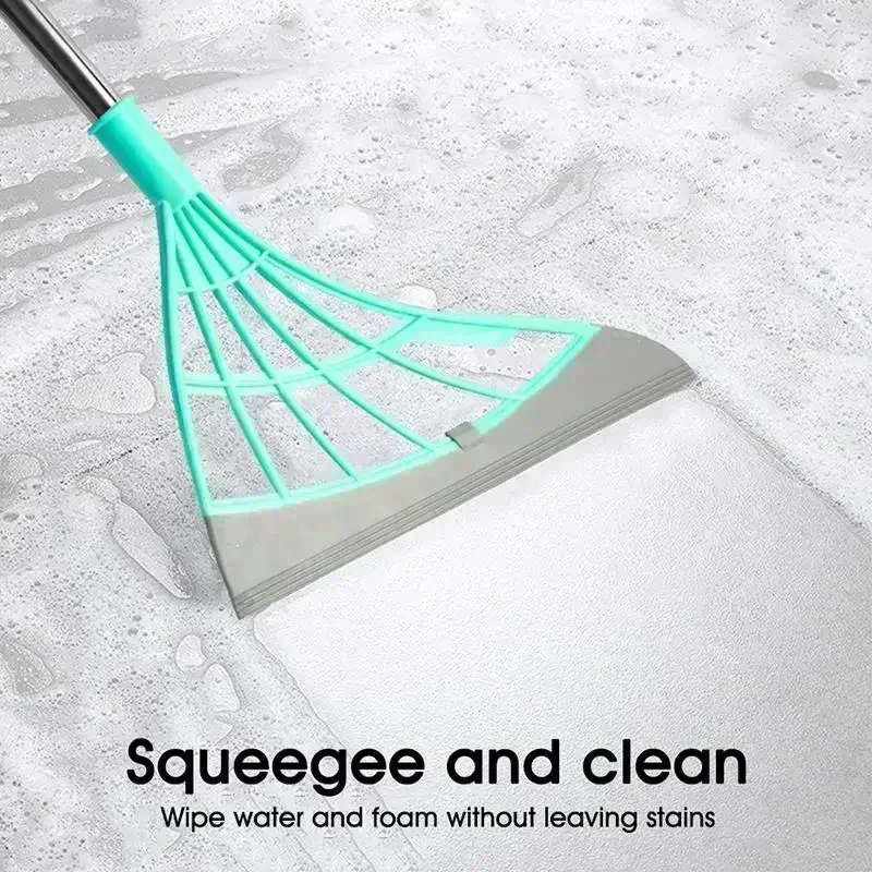 Silicone Magic Rubber Broom Mop Hand Dust Brooms Home Floor Cleaning Squeegee Wiper Toilet Bathroom Mops 1/2 Pcs