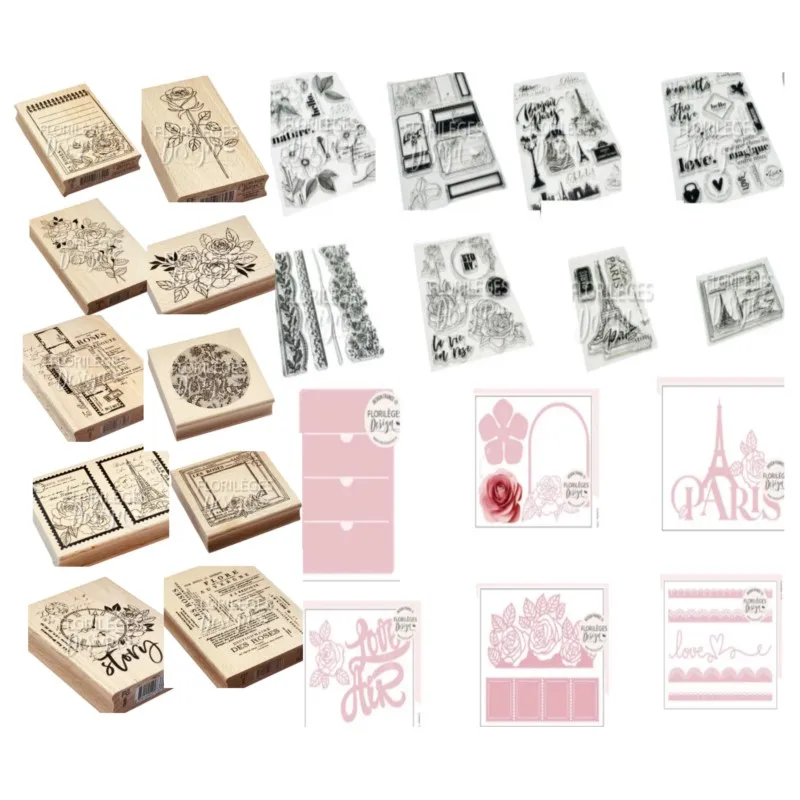 French Clear Silicone Stamp DIY Decorative
