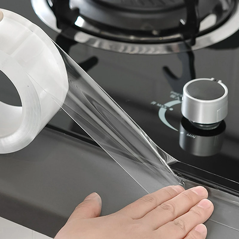 주방 싱크대 금형 방지 테이프, 가스 스토브 오일 방지, 방수 씰링 스트립 테이프, 욕실 샤워 변기, 자체 접착 나노 테이프 