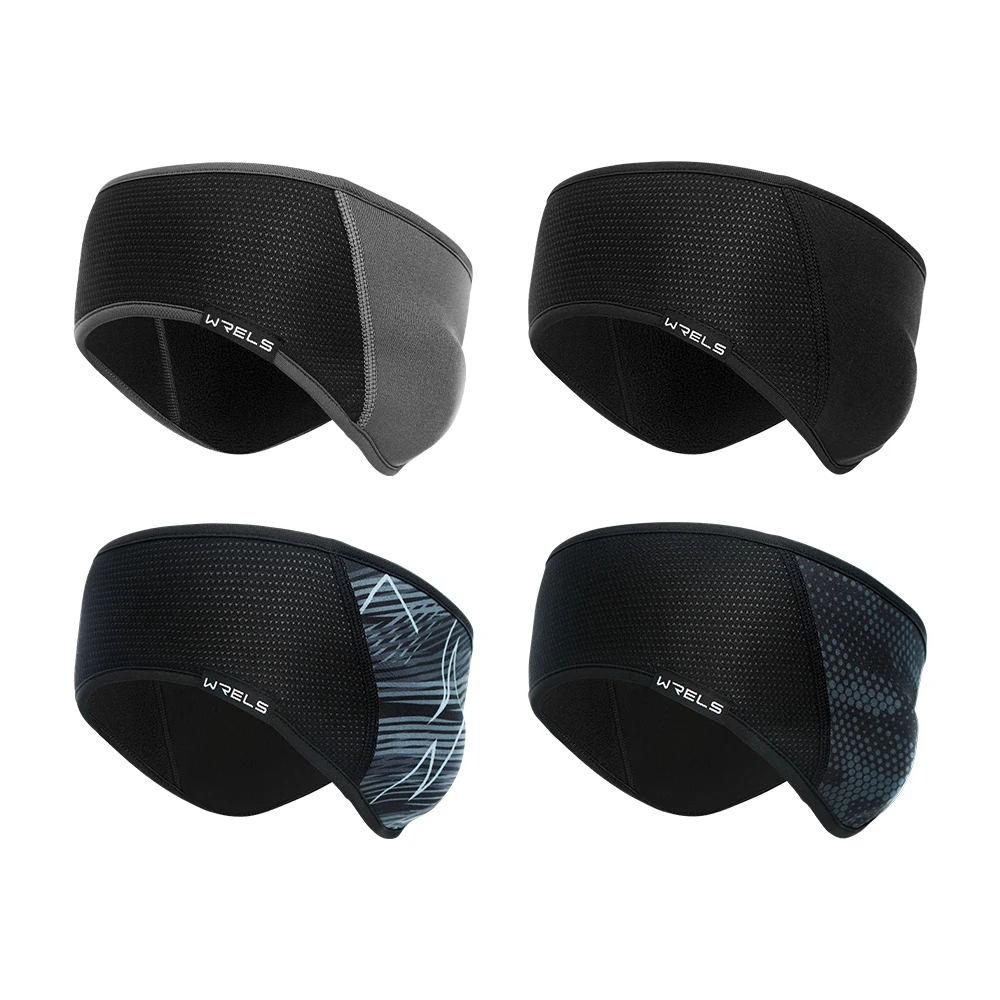 WRELS Winter Outdoor Cycling Headband Keep Warm Fleece Ski Hairband Windproof Ear Cover Ear Muffs Running Sweat-Absorbing Band
