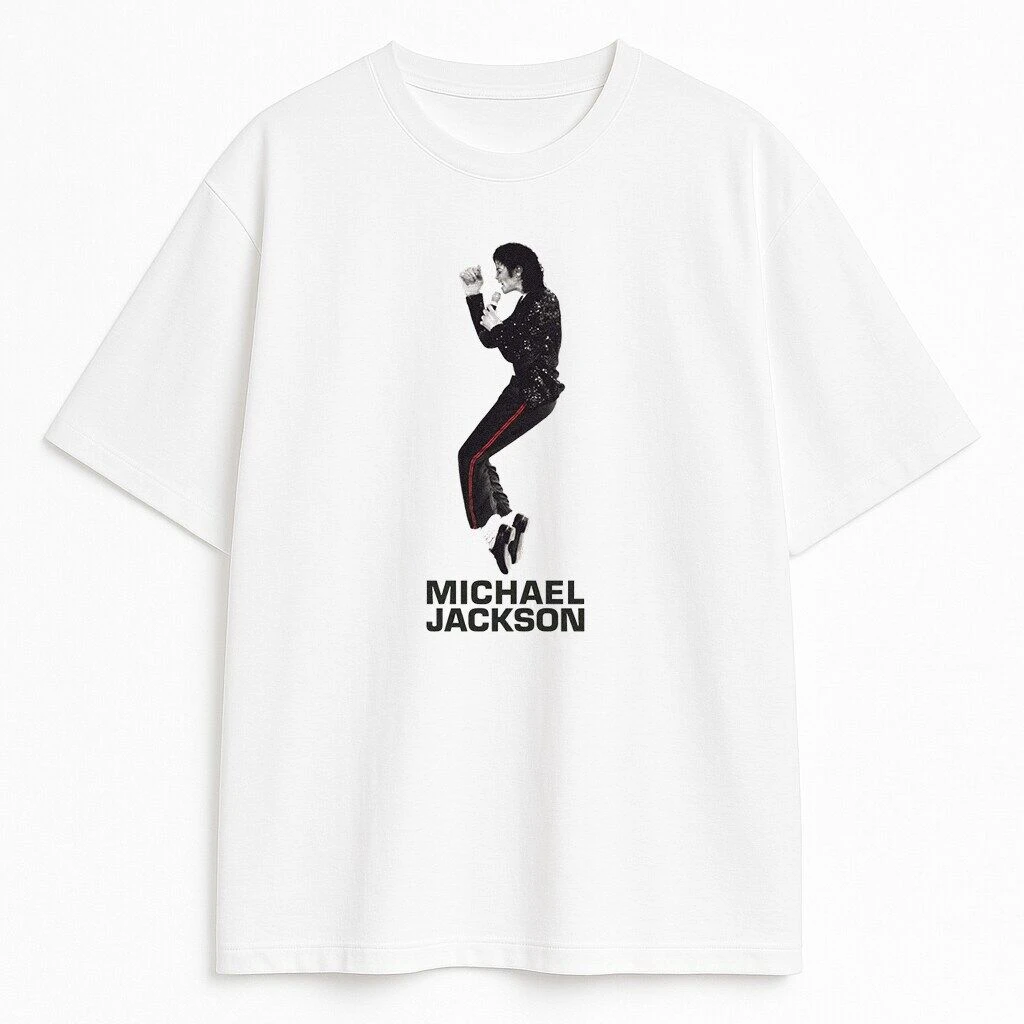 Hot Sale Salute To Michael Jackson Graphic Print T-Shirt Women Men Cotton Casual Streetwear Fashion Oversized Top Summer New Tee 4