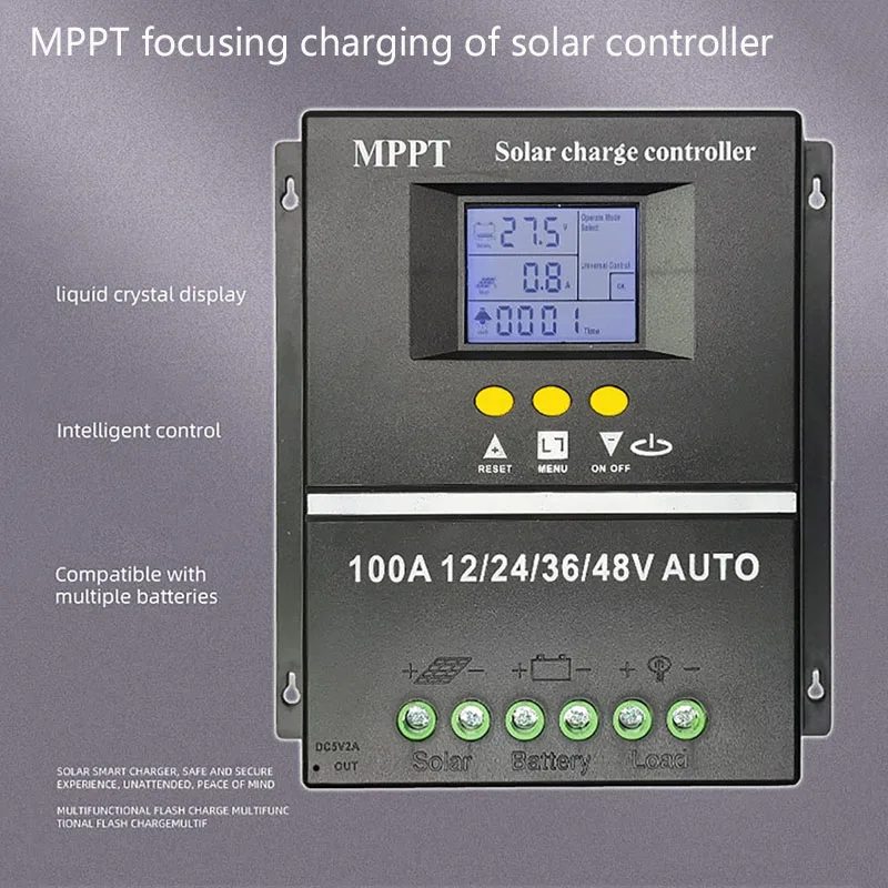 Régulateur De Charge Solaire MPPT EasunPower 80A 150V Pour Batteries 12V 24V 36V 48V