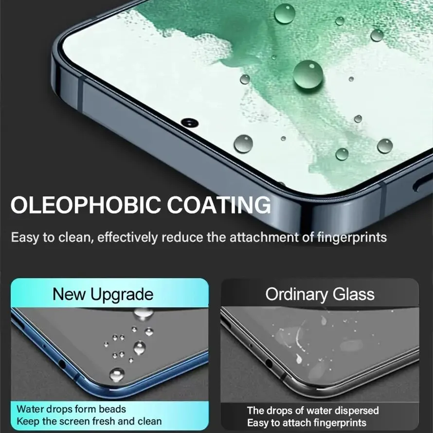 Fingerprint Unlocking Tempered Glass Screen Protectors - 2 Pack