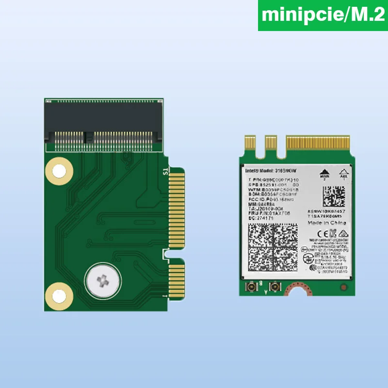 Адаптер для ноутбука AX200, мини-адаптер CIE на M.2 Nic, Y510p, замена сетевых карт M2 MPCIe, подключение слева, справа, под углом