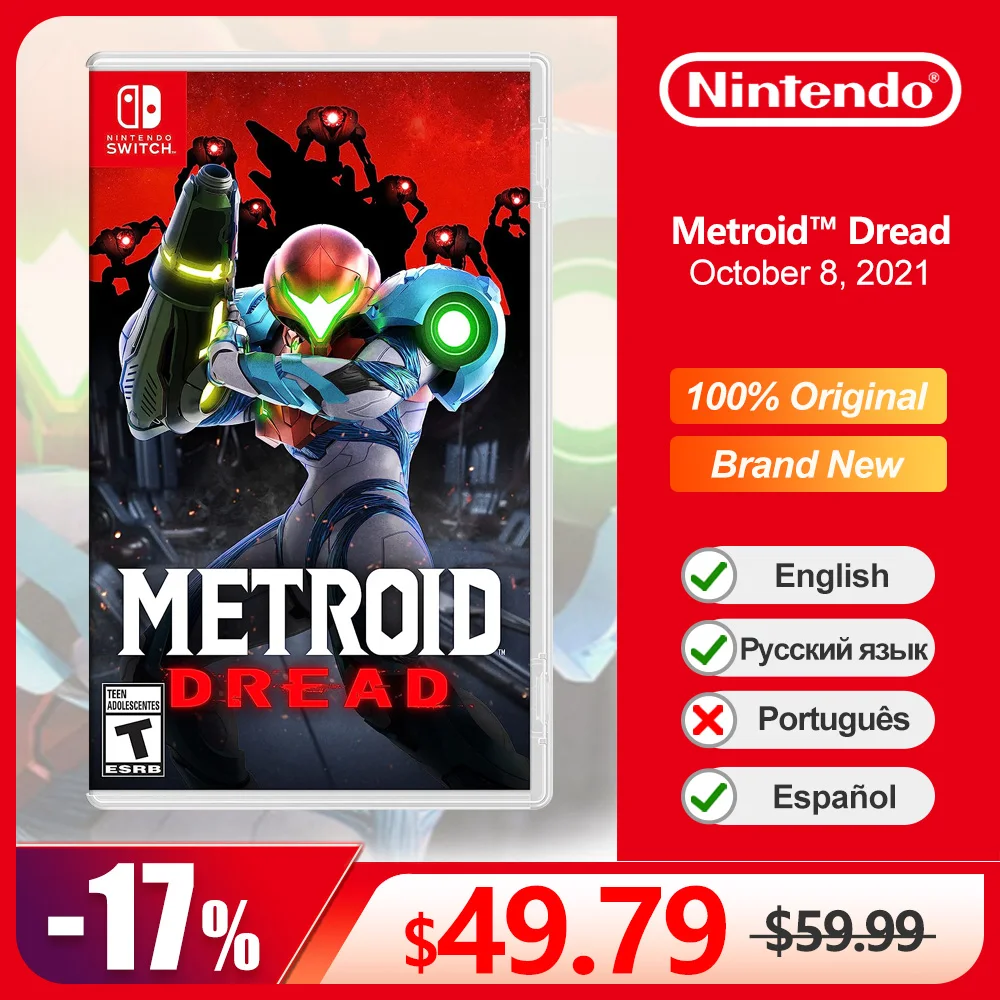 Metroid Dread Nintendo Switch Offerte Di Gioco 100% Originale Gioco Fisico Card Adventure Genere Per Console Di Gioco Nintendo Switch