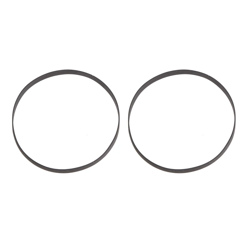 2 Pcs Drive Belt Rubber Dvd Radio Recorder Turntable Strap Belt