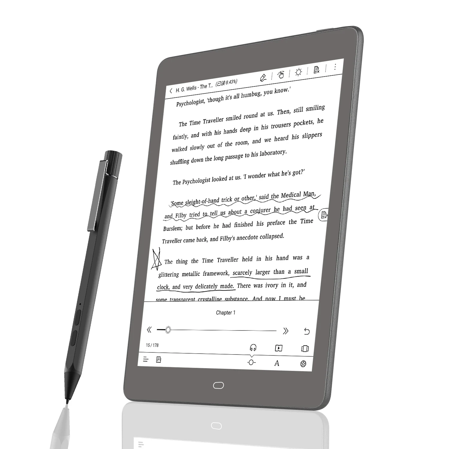 Original Meebook P78 pro 7.8" Android Ebook reader электронная книга with google store and SD card Dual frontlight and wifi