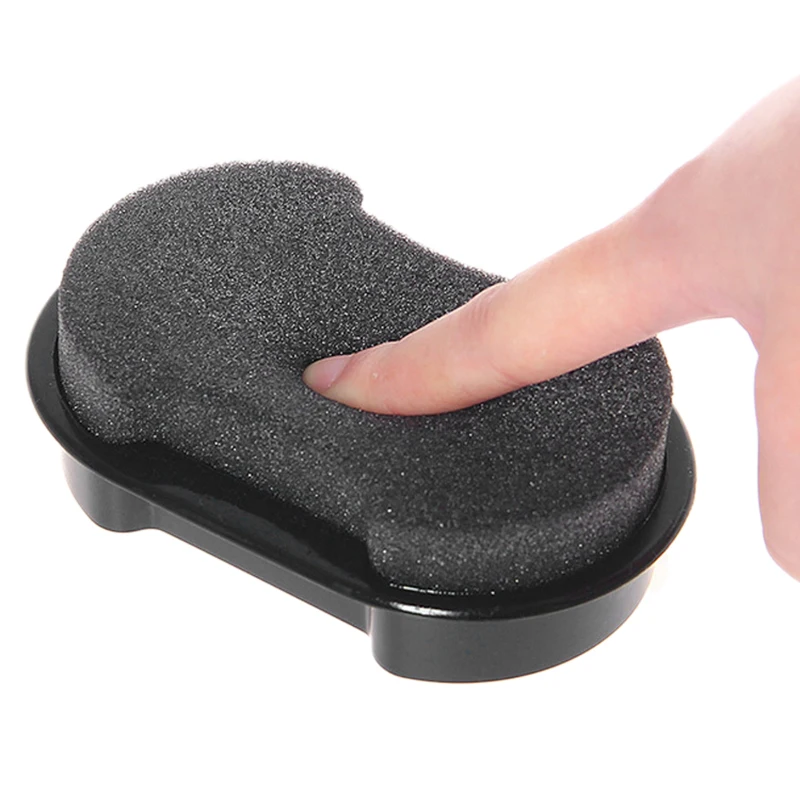 40g Multi-functional Double-faced Shoe Polish Colorless Light Shoes Rub Leather Cleaner Shoes Brush Care Sponge Transparent Wax 6