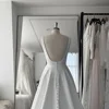Mryarce Sleeveless Jacquard Wedding Dress V Neck A Line Bridal Gowns With Pockets 2