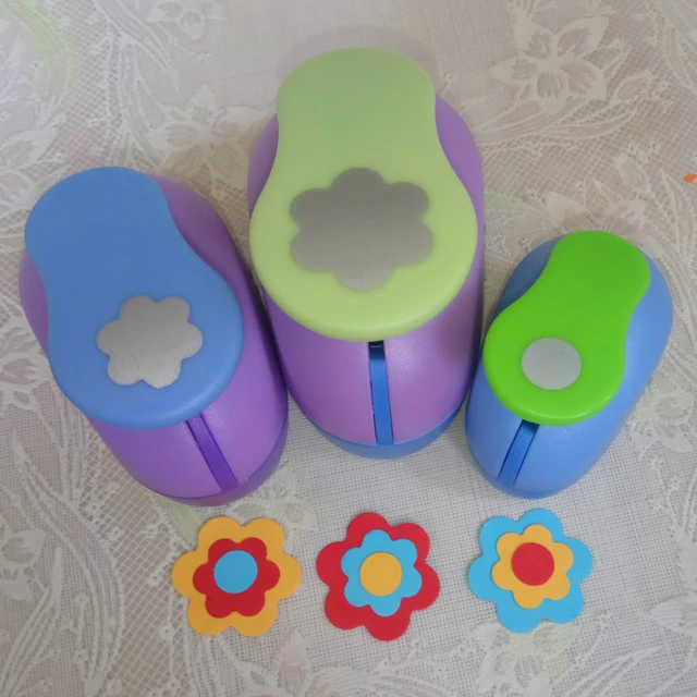 DIY Paper Punch Set, Craft Hole Punch Shapes Set Cat Head Petal Star Small  Portable For Greeting Cards 