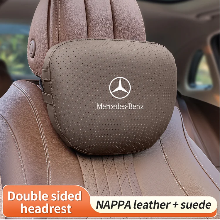For Mercedes-Benz A B C E S V R-Class A45 C43 CLA GLA GLB GLC GLE SLK Car Headrest Neck Support Lumbar Rest Cushion Neck Pillow car pillow car headrest car neck pillow car lumbar cushion car lumbar pillow lumbar support pillow