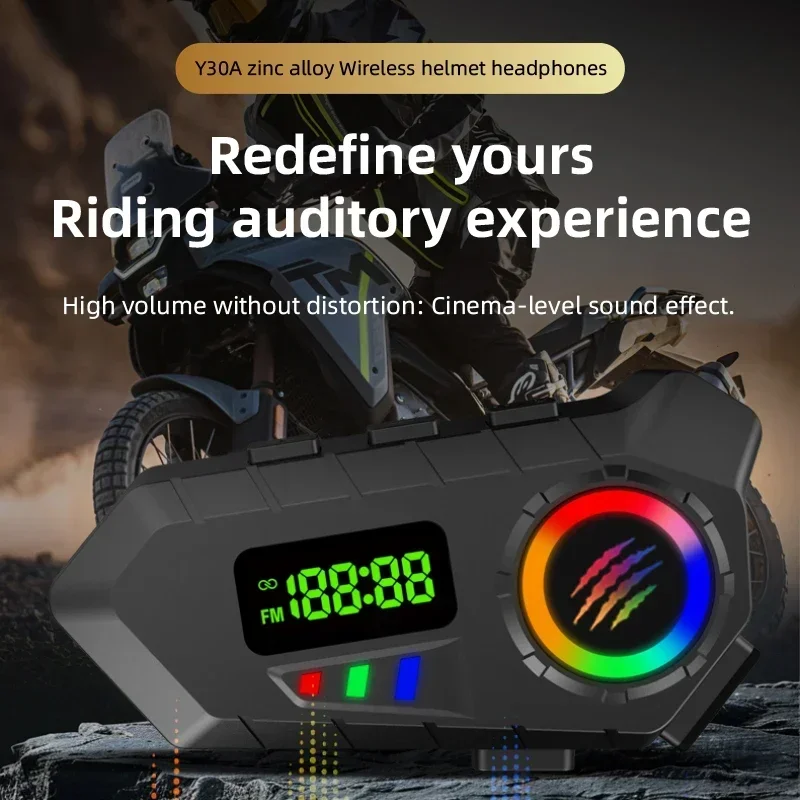 Helmet Headset with FM Radio Bluetooth 5.4
