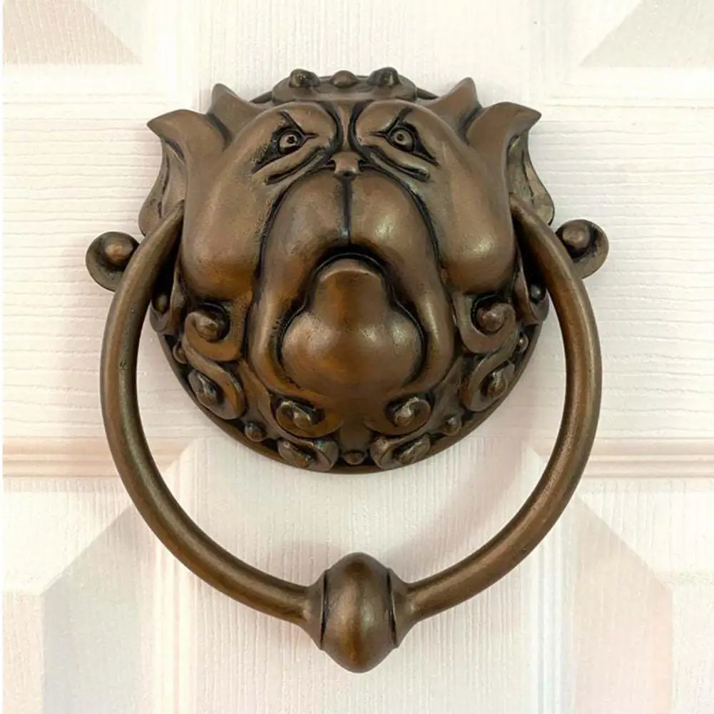 Durable Door Knocker Decorative Practical Large Figurine Classics Gate Knocker