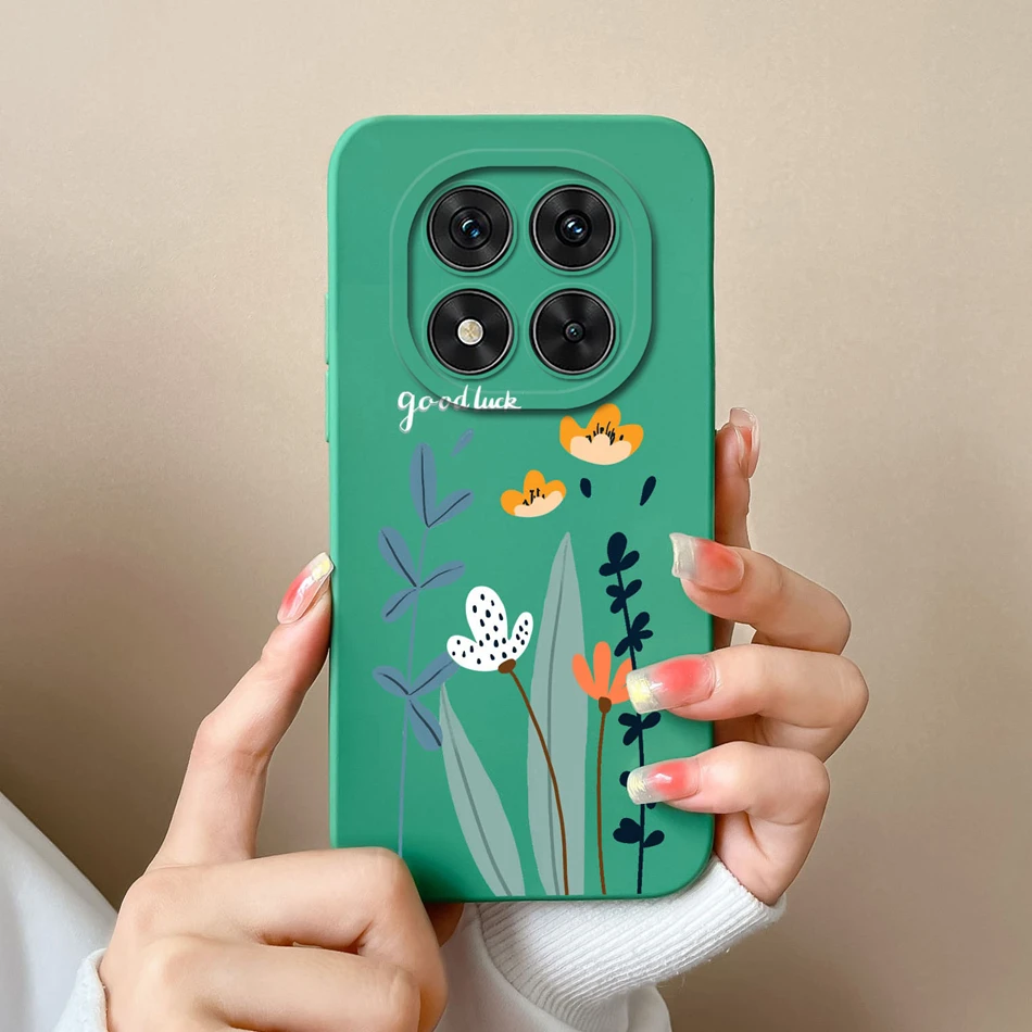 Floral Liquid Silicone Full Protection Phone Case - Elegant and Durable Cover