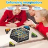 Chain Triangle Triggle Rubber Band Game Educational Interactive Game Battle Set  Teaser Strategy Game For Family Party Gift 2