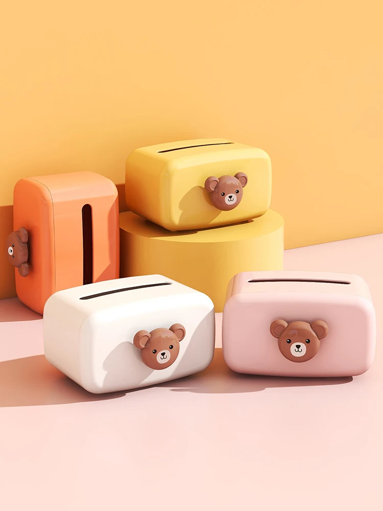 

Portable Nordic Tissue Box Dispenser Aesthetic Novelty Cute Tissue Box Napkin Holder Living Room Coffee Table Desk Organizer