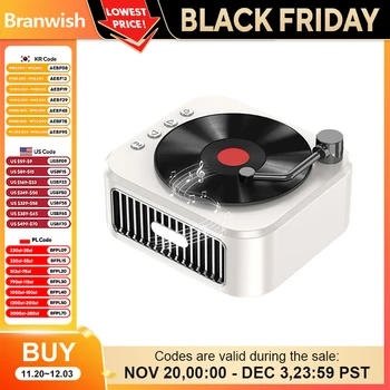 800mAh Vinyl Audio 4H Playtime Retro Player 5W Bluetooth Speaker TF AUX USB Input Sound Box For Home Decor Singing Karaoke Kids