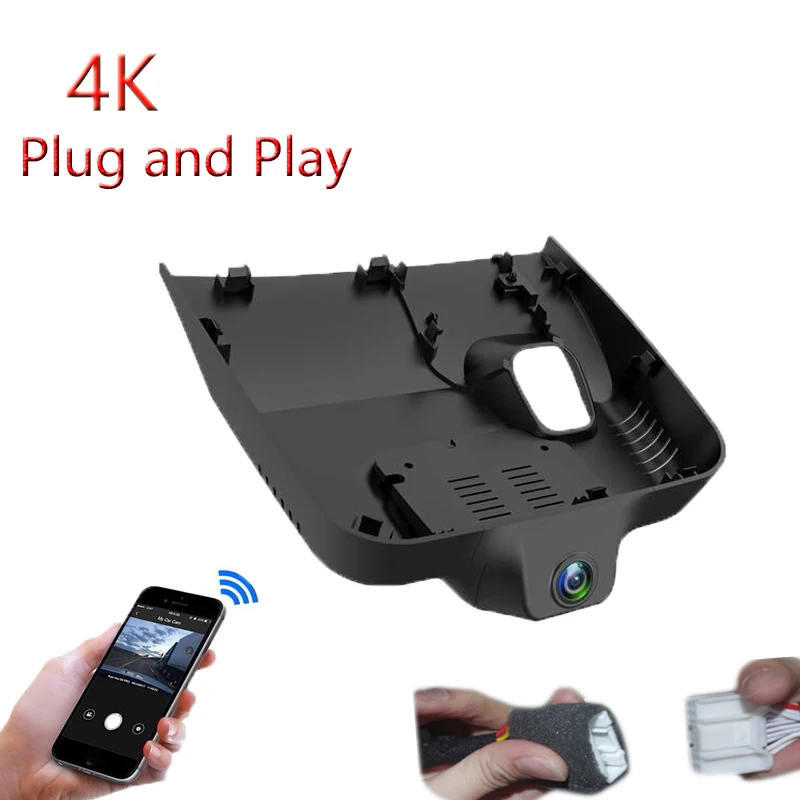 

4K Plug And Play For Roewe RX5 MAX 2022 2023 2024 Car Wifi DVR Video Recorder Parking Camera Dash Cam Night Vision FHD 2160P