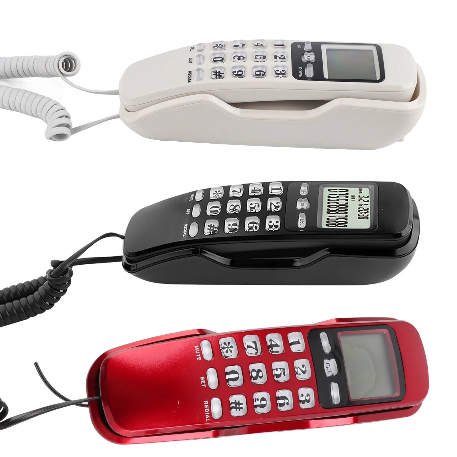 Compact LCD Display Landline Phone with Caller ID