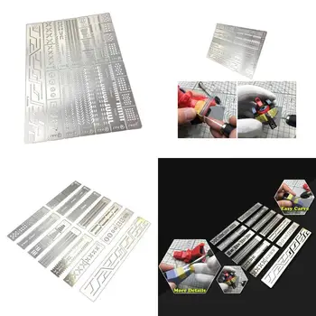 652F 12 In 1 Crafting Ruler Scribes Line Stencil Hobby Model Craft Measuring Tool For Precise Model Detailing Work Tool 1