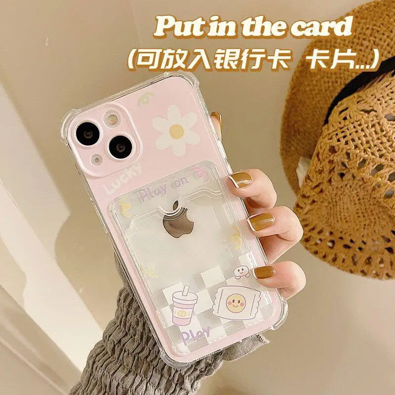 Cherry Fruit Pattern Card Holder Wallet Case Cover