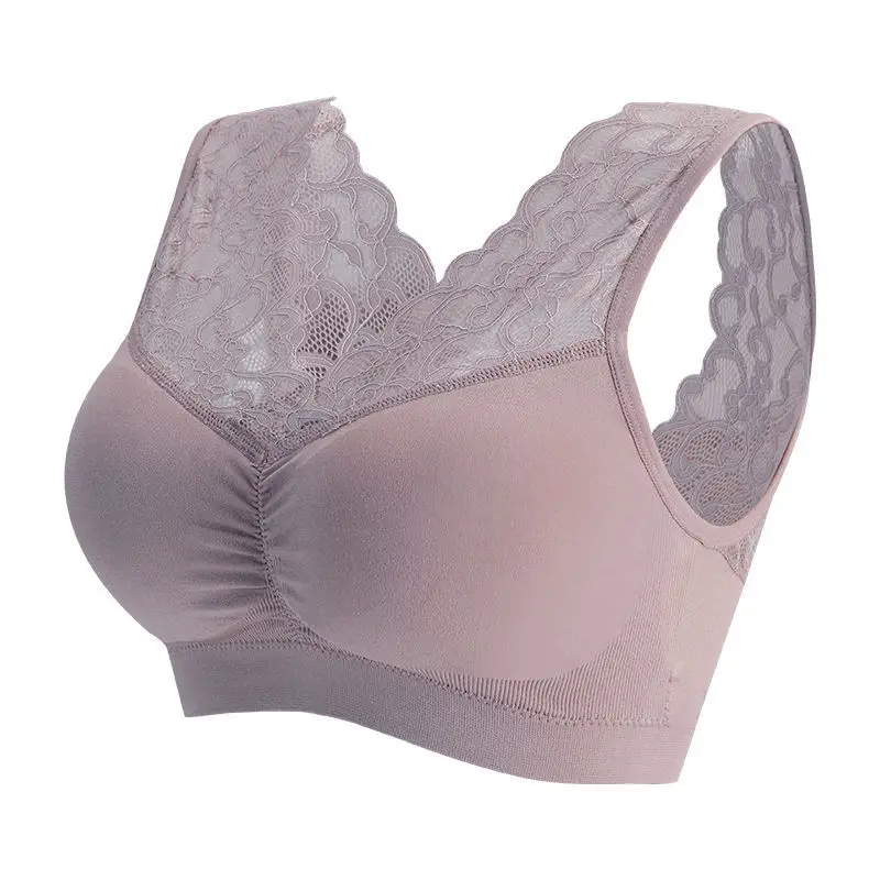 Yoga Bra Seamless Sexy Lace Wireless Beauty Back Push Up Bra Cozy Chest tube Top Sports Fitness Vest bralette Bra 3