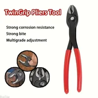 8-Inch Snap-Ring Stainless Steel Pliers Multi-Function Quick Adjust Home Repair Pliers Large Opening Pipe & Wire Hand Tool 1