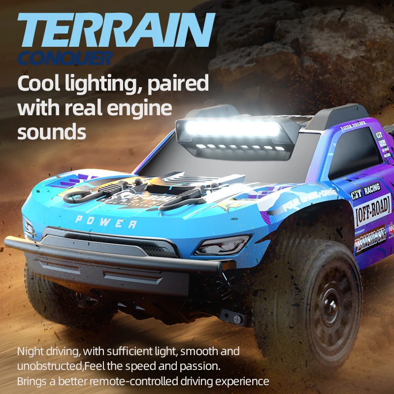 JJRC Q130C 브러시리스 고속 RC 자동차 드리프트 픽업 오프로드 장난감 2.4G 풀 스케일 4WD 모델 자동차 성인 어린이 장난감 생일 선물