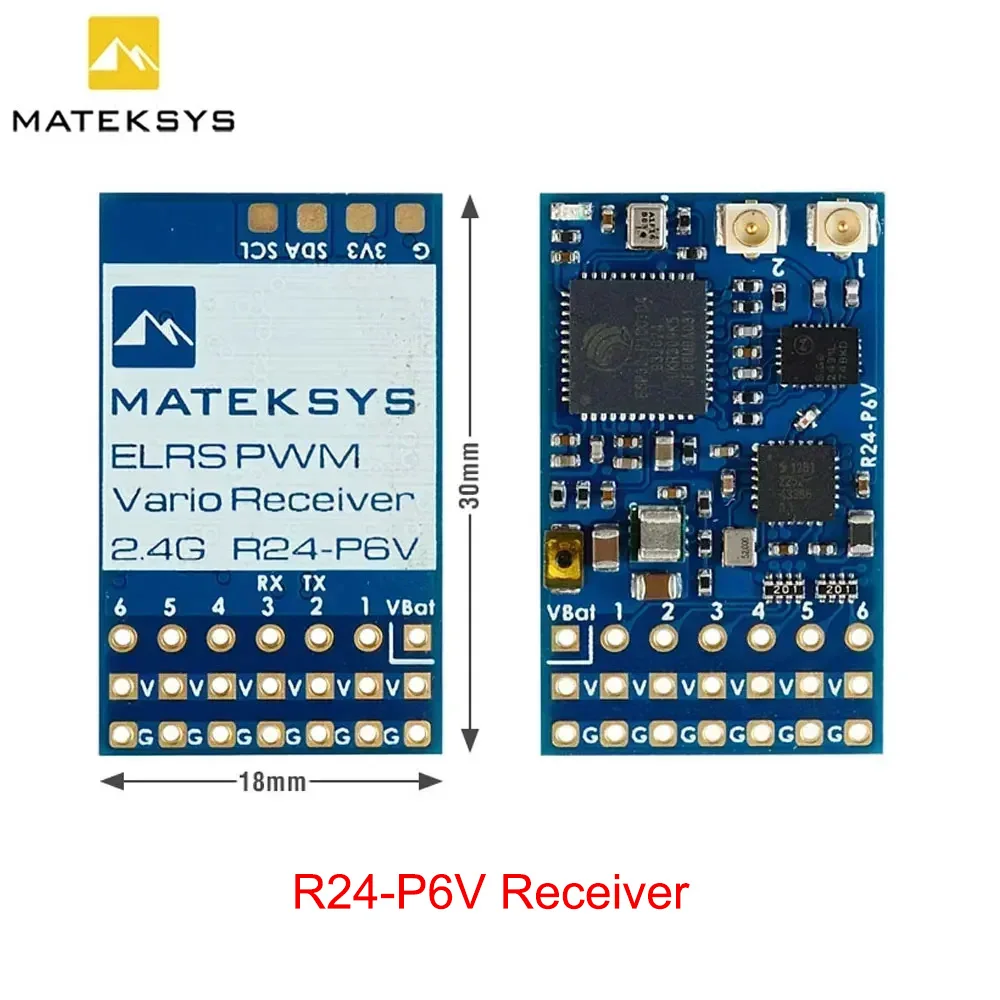 Récepteur ELRS 2.4GHz ESP32 SX1281 PA/LNA 180mW Vario PWM pour FPV