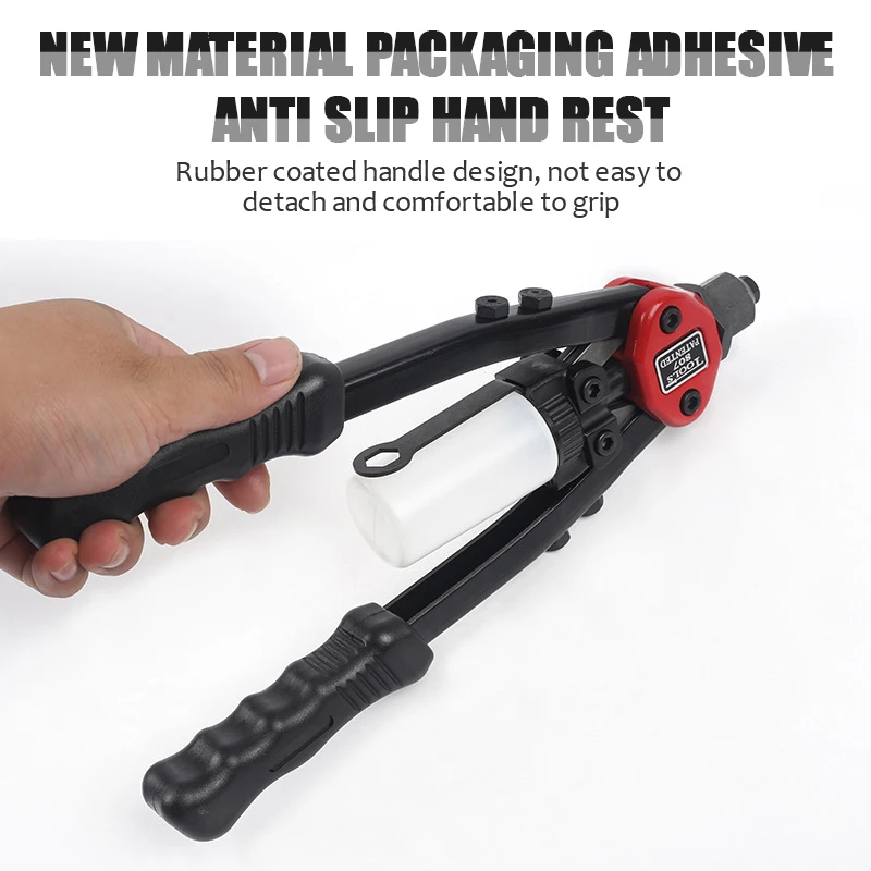 FUTE Heavy-duty Rivet Gun Labor-saving Handle Anti Slip Nail 9/13 Inch Manual Professional Tightening Riveting Sheet Pipe
