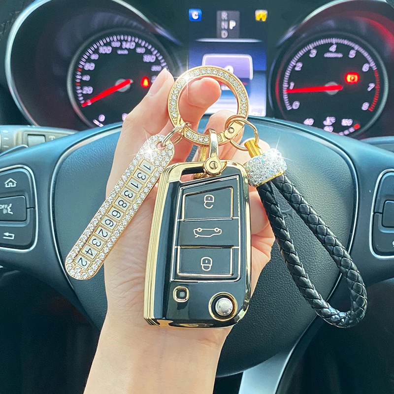 Cover Chiave/telecomando per Volkswagen Polo Golf Skoda 9 Cover Chiave/telecomando per Volkswagen Polo Golf Skoda - S27029b98fbd14c04bf18d30e8b668f5fA